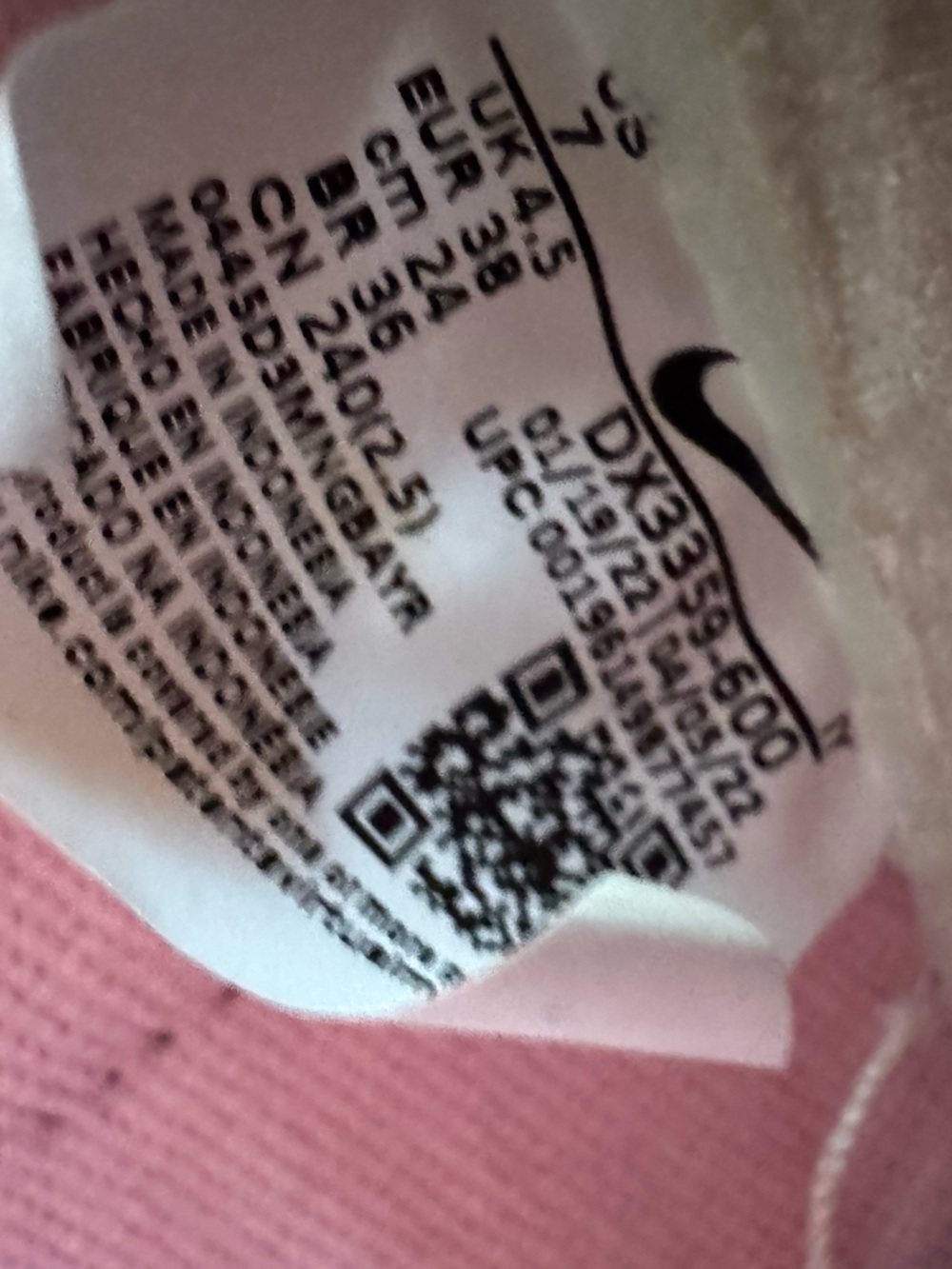 Nike Dunk Low Pink Foam / Pink Oxford – Women’s US 7 - Picture 14 of 17